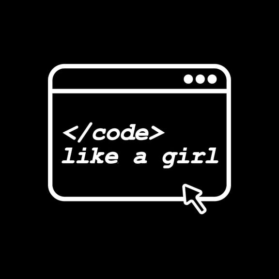 Vinyl Wall Art Decal - Code Like A Girl - 10" x 12" - Modern Motivational Quote Sticker For Woman Home School Office Engineering University Classroom Decor