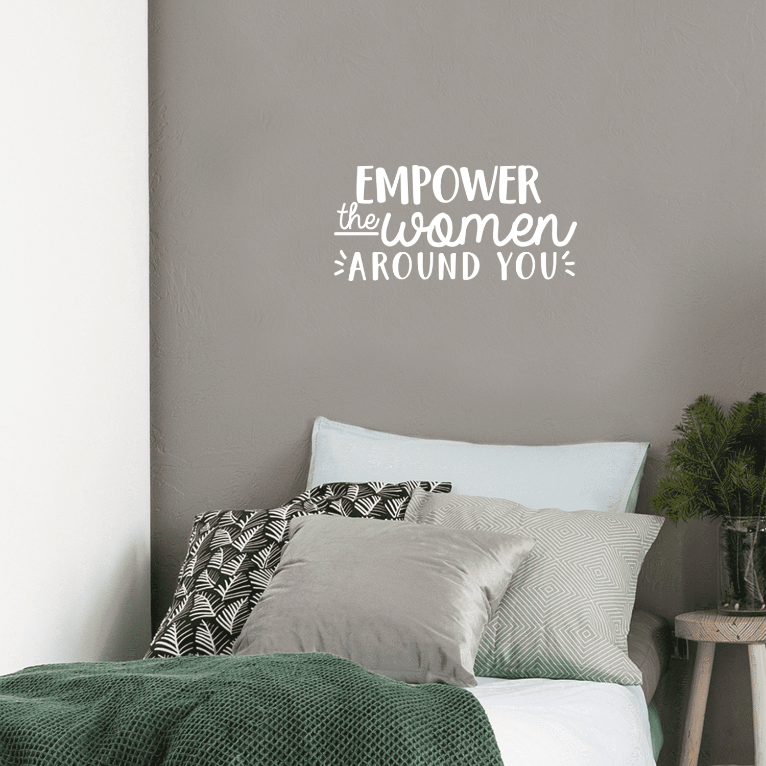 Vinyl Wall Art Decal - Empower The Women Around You - 10.5" x 22 ...