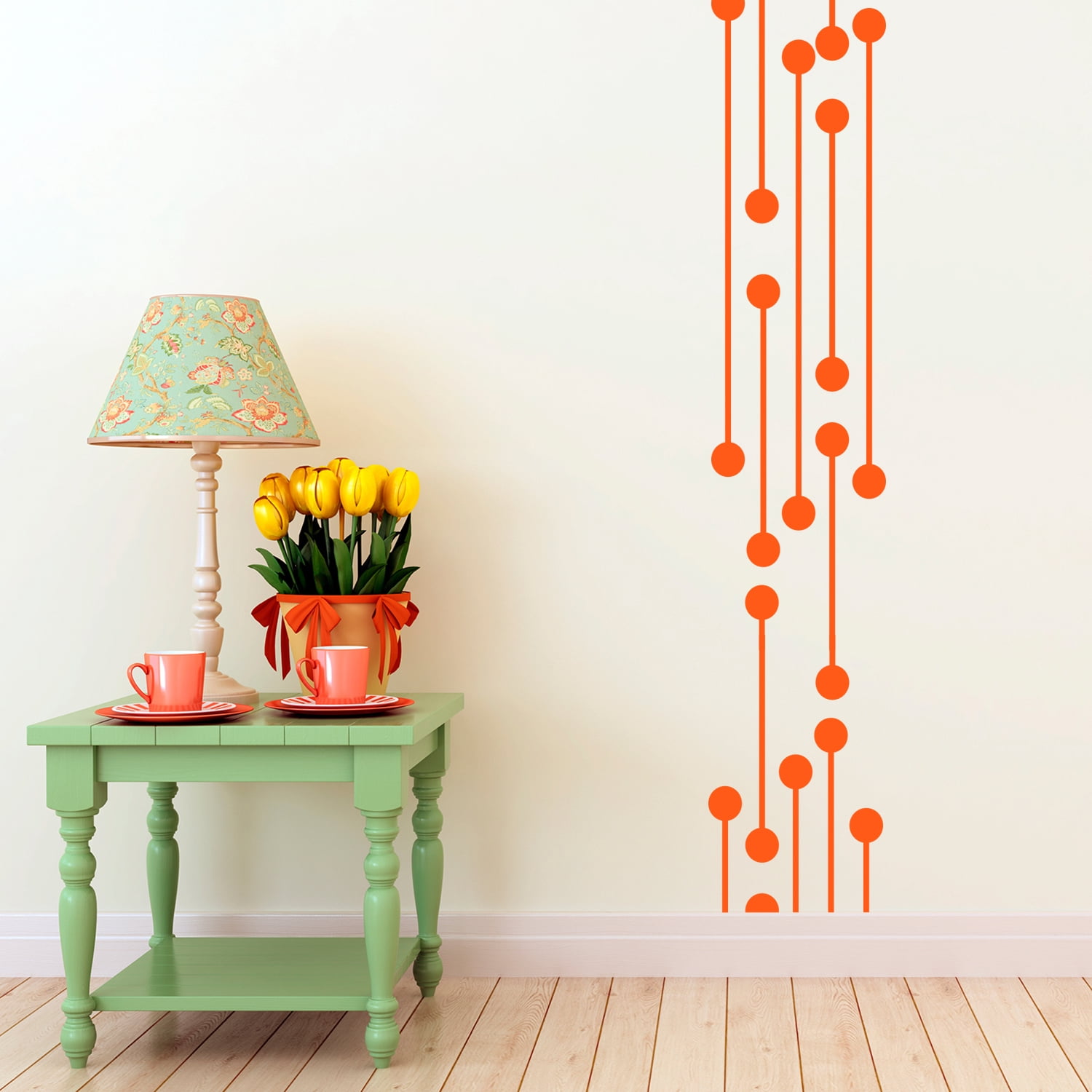 Vinyl Wall Art Decal - Geometric Digital Circuit - 60" x 16" - Trendy ...