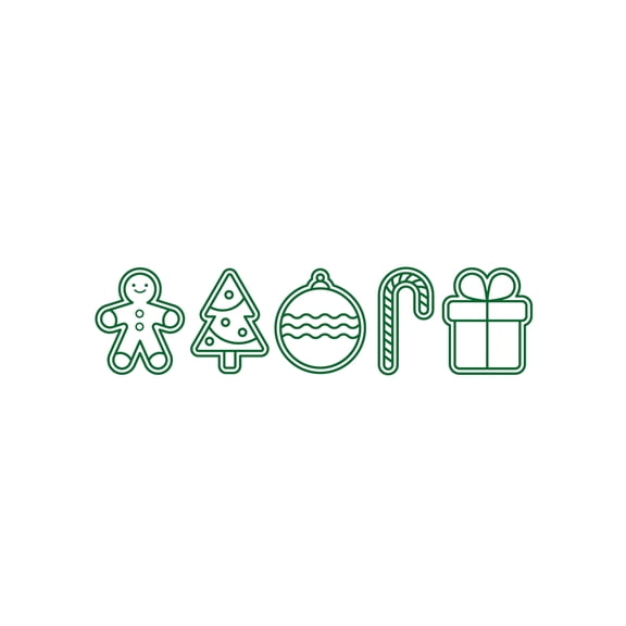 Vinyl Wall Art Decal - Hanging Christmas Ornaments - 60.5" x 15" - Holiday Season Trendy Seasonal Sticker For Home School Living Room Work Office Classroom Door Store Window Decor