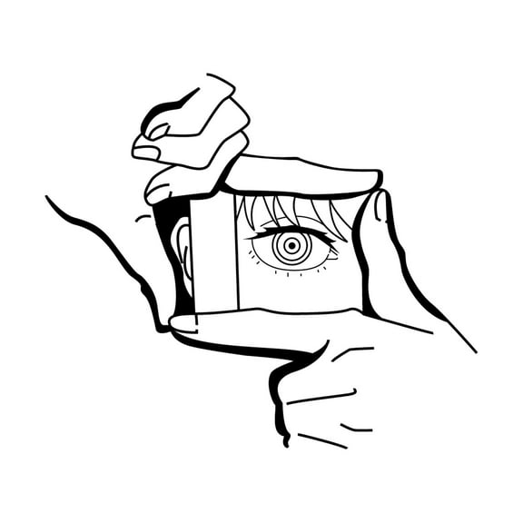 Vinyl Wall Art Decal - Makima - 8.5" x 5.1" - Trendy Cool Chainsaw Man Anime Inspiring Design Sticker For Home Kids Room Playground Gaming Room Office Coffee Shop Storefront Decor (Black)