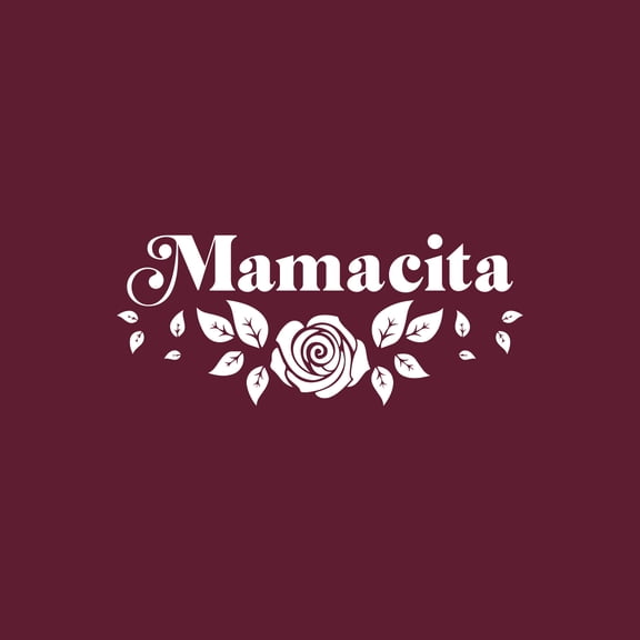 Vinyl Wall Art Decal - Mamacita - 15" x 35.5" - Trendy Lovely Spanish Mexican Quote Sticker For Home Bedroom Closet Make Up Mirror Office Boutique Beauty Salon Decor