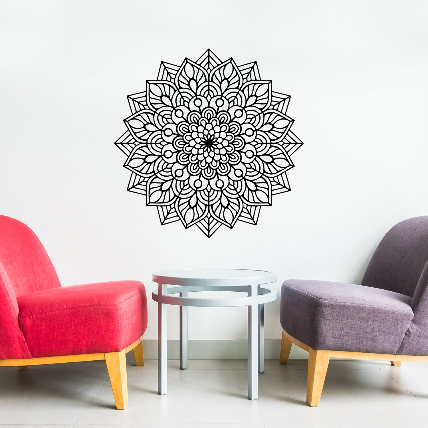 Ceramic Decal - Mandala Pattern (Black, 6.5 X 9 Inch) For Pottery & Tile Under Glaze Transfer - View #5