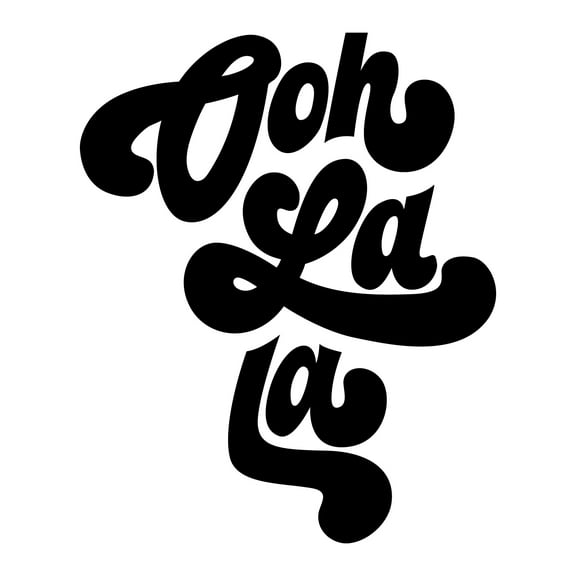 Vinyl Wall Art Decal - Oh La La - 27" x 22" - Modern Quotes For Home Bedroom Living Room Apartment - Trendy Sassy Adult Humor Indoor Outdoor Sticker Decor