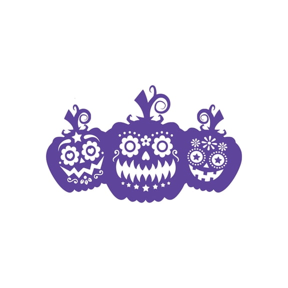 Vinyl Wall Art Decal - Pumpkins - 18" x 30" - Trendy Cool Funny Halloween Season Design Sticker For Home Family Room Windows Entry Hall Doors Storefront Coffee Shop School Spooky Decor