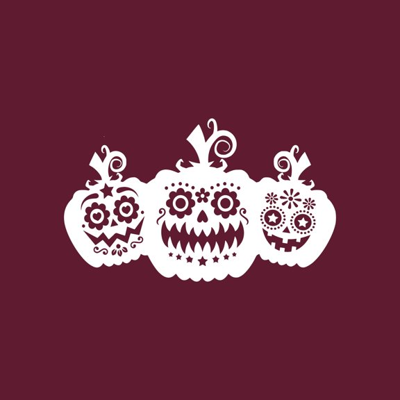 Vinyl Wall Art Decal - Pumpkins - 18" x 30" - Trendy Cool Funny Halloween Season Design Sticker For Home Family Room Windows Entry Hall Doors Storefront Coffee Shop School Spooky Decor