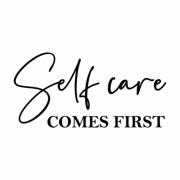 Vinyl Wall Art Decal - Self Care Comes First - 7.5" x 15" - Trendy Motivational Skin Care Quote Sticker For Home Bedroom Closet Bathroom Mirror Boutique Beauty Salon Decor (Black)