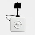 thumbnail image 1 of Vinyl Wall Art Decal - Small Lamp - 4" x 3" - Accessory Decor For Light Switch Window Mirror Luggage Car Bumper Laptop Computer Peel And Stick Skin Sticker Designs, 1 of 4