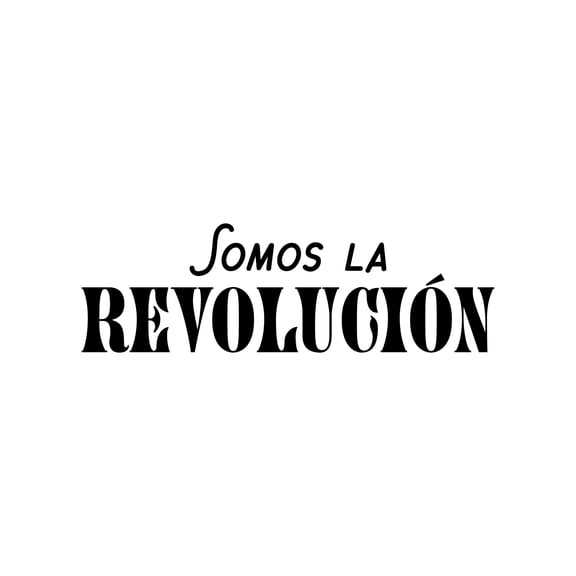 Vinyl Wall Art Decal - Somos La Revolucion / We Are The Revolution - 8" x 25" - Trendy Motivational Feminism Spanish Quote Sticker For Woman Home Office Bedroom Living Room Decor