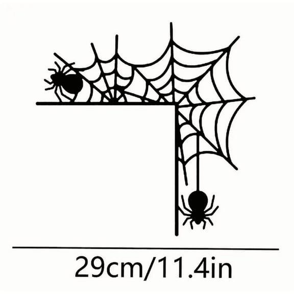 Vinyl Wall Art Decal - Spiderweb Heart - 29x28cm - Trendy Funny Halloween Quote Sticker for Entryway Dining Room Kitchen Restaurant Coffee Shop Store Window Spooky Decor