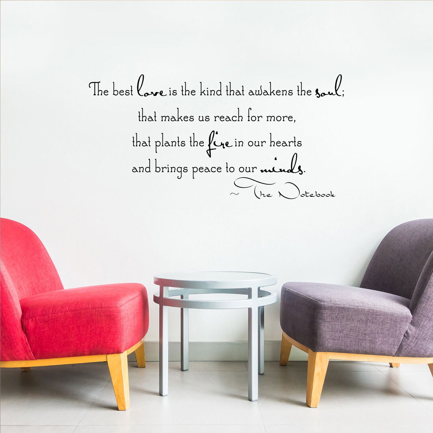 Vinyl Wall Art Decal The Best Love is The Kind That Awakens The Soul