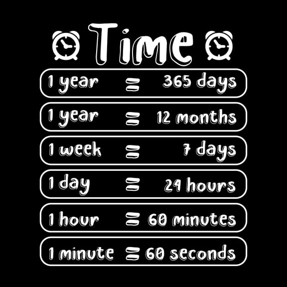 Vinyl Wall Art Decal - Time Information - 18.5" x 16" - Cute Modern Quote Sticker For Home Kids Bedroom School Classroom Playroom Daycare Playground Decor