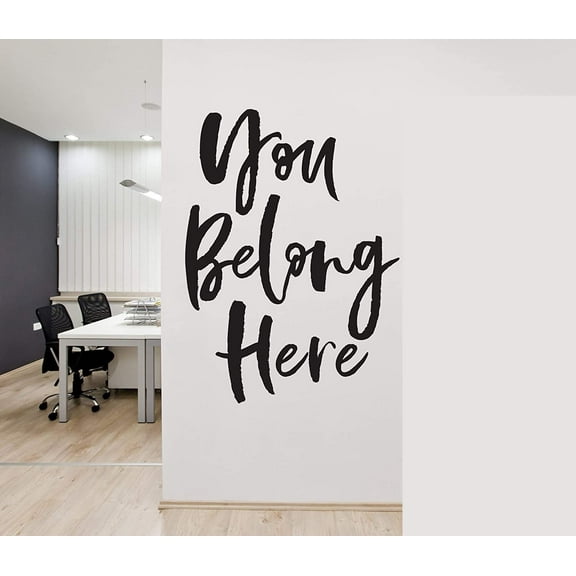 Vinyl Wall Art Decal You Belong Here Classroom ~ Children ~ Kids ~ Preschool ~ Daycare ~ School ~ Class ~ Decor Mural Vinyl Home Room Wall Decal Decor 30" Wide