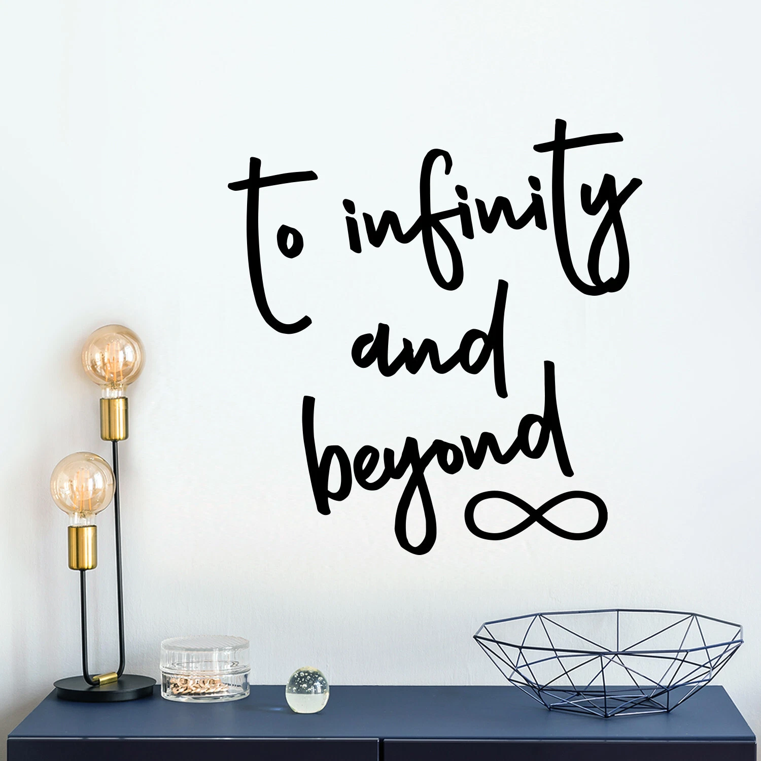 Vinyl Wall Art Decal to Infinity and Beyond 125" 12" Charming Quote ...