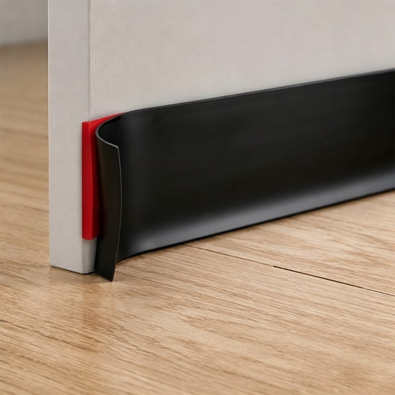 Kaskawise Vinyl Wall Base Baseboard Molding Trim 4" Flexible Self Adhesive Rubber Wall Base Moulding Trim Peel and Stick Design, 4 Inch x 20 Feet, Black