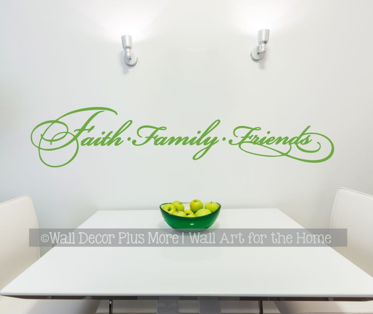 Vinyl Wall Decal Faith Family Friends - Christian Verse Wall Decal ...