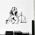 thumbnail image 1 of Vinyl Wall Decal Justice Law Firm Court Judge Lawyer Wall Stickers Office Decor Home Room Decoration Decal Removable Mural 71x57cm, 1 of 4