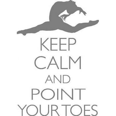 Vinyl Wall Decal: Keep Calm Gymnast Sticker | Gymnastics Vinyl Wall Decal | 20"x14" [CK108]