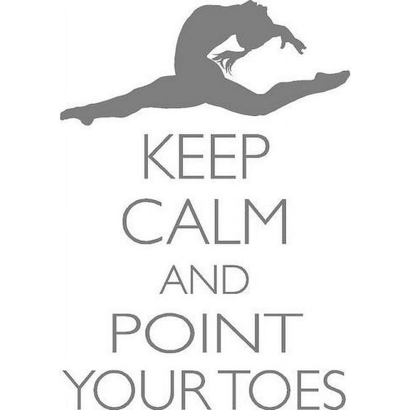 Vinyl Wall Decal: Keep Calm Gymnast Sticker | Gymnastics Vinyl Wall Decal | 20"x14" [CK108]