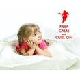thumbnail image 1 of Vinyl Wall Decal: Large Lacrosse Wall Decal / Sticker | Keep Calm and Curl On | 20"x38" [DS13], 1 of 4