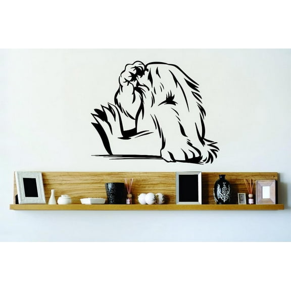 Vinyl Wall Decal Sticker : BIGFOOT HAIRY MONSTER DESIGN Peel & Stick Mural 16x24 Inches