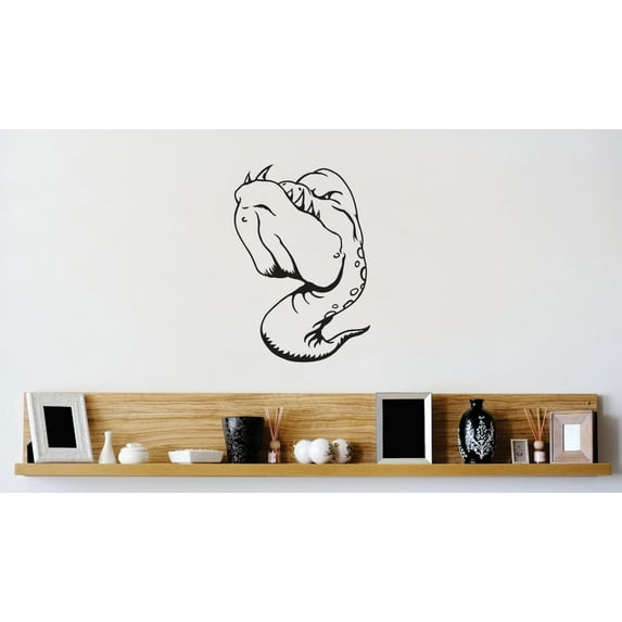 Vinyl Wall Decal Sticker : Eel Ocean Sea Water Creature Animal Picture Art Peel & Stick Mural 16x24 Inches
