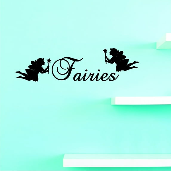 Vinyl Wall Decal Sticker : Fairies Home Decor Picture Art 8 x 20 Inches