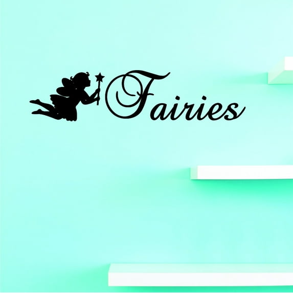 Vinyl Wall Decal Sticker : Fairies Home Decor Picture Art 8 x 20 Inches