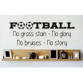 thumbnail image 1 of Vinyl Wall Decal Sticker : Football Mens Boys Kids Sports Image Quote Picture Art Peel & Stick Mural 20x40 Inches, 1 of 2
