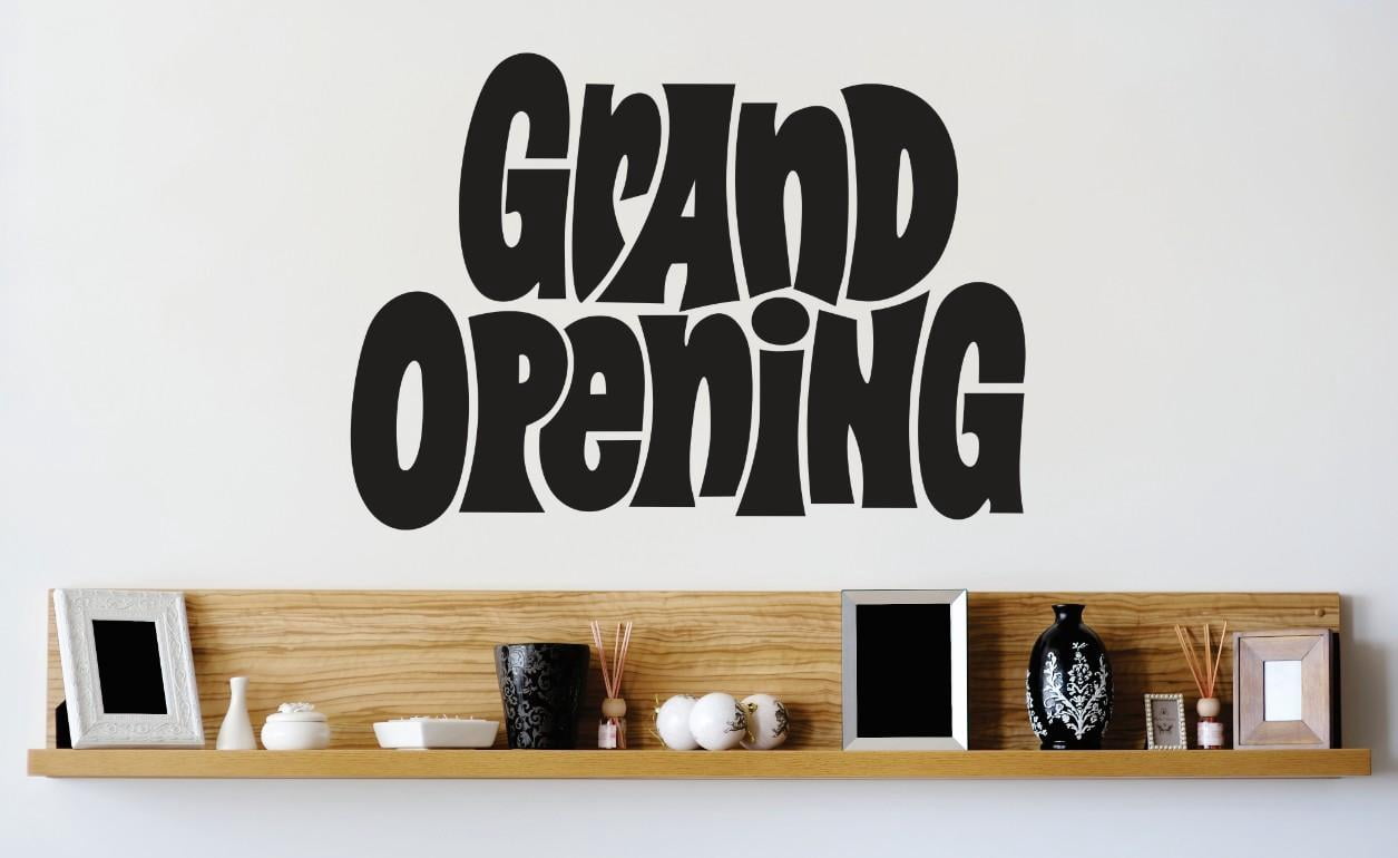 Vinyl Wall Decal Sticker : Grand Opening Business Store Quote Picture ...
