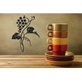 thumbnail image 1 of Vinyl Wall Decal Sticker : Grapes Vine Fruit Kitchen Image Picture Art Peel & Stick Mural 16x16 Inches, 1 of 2