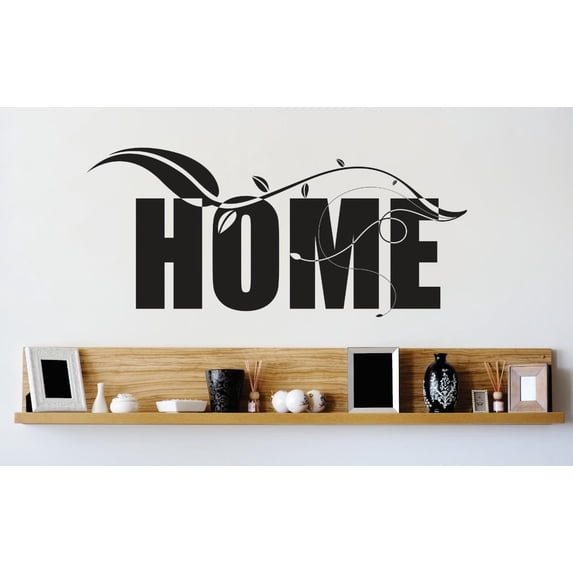 Vinyl Wall Decal Sticker : Home Sign Image Quote Picture Art Peel & Stick Mural 14x28 Inches