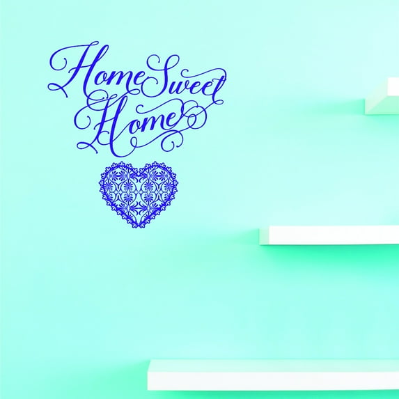 Vinyl Wall Decal Sticker : Home Sweet Home Home Decor Picture Art 10 x 20 Inches