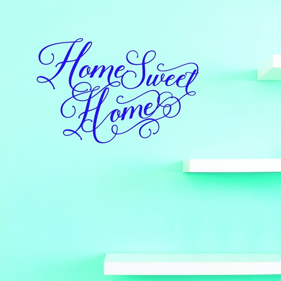 Vinyl Wall Decal Sticker : Home Sweet Home Home Decor Picture Art 14 x 28 Inches