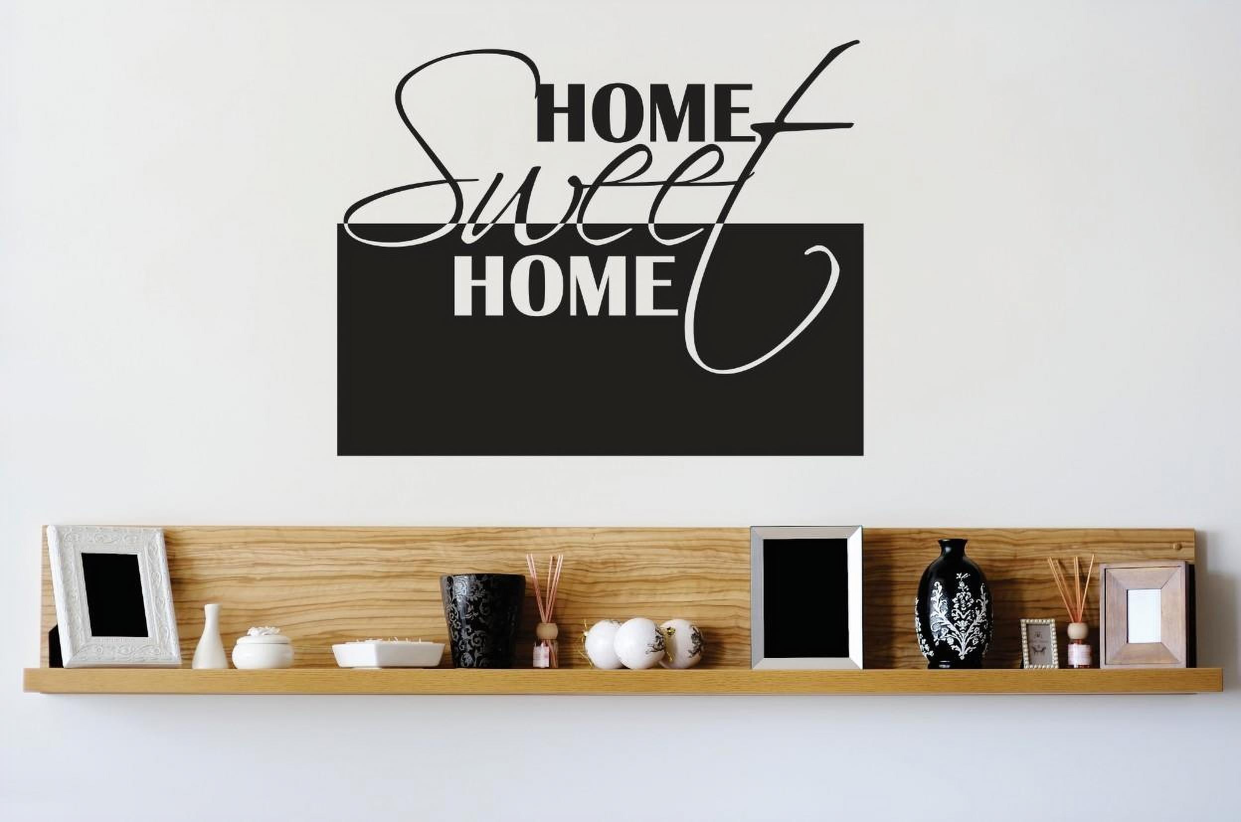 Vinyl Wall Decal Sticker : Home Sweet Home Image Quote Picture Art Peel ...