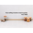 thumbnail image 1 of Vinyl Wall Decal Sticker : I have nothing to declare except my genius. - Oscar Wilde Quote 5x22 Inches, 1 of 2