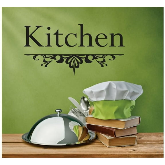 Vinyl Wall Decal Sticker : Kitchen Lettering Text Quote Picture Art Peel & Stick Mural 12x18 Inches