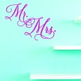 thumbnail image 1 of Vinyl Wall Decal Sticker : Mr. & Mrs. Home Decor Picture Art 14 x 28 Inches, 1 of 1