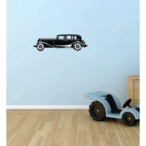 Vinyl Wall Decal Sticker : Old Cartoon Car Bedroom Bathroom Living Room Picture Art Peel & Stick Mural Size: 10 Inches X 20 Inches -