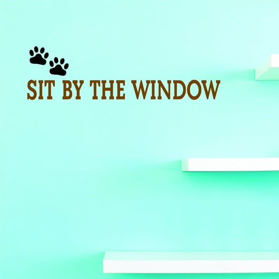 Vinyl Wall Decal Sticker : Sit By The Window Home Decor Picture Art 8 x 20 Inches