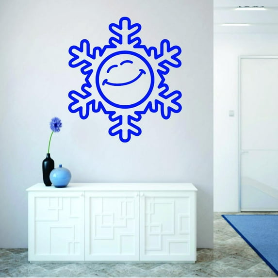 Vinyl Wall Decal Sticker : Snowflake Snow Winter Season Decoration Home Decor Picture Art Living Room 20x30