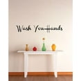 thumbnail image 1 of Vinyl Wall Decal Sticker : Wash Your Hands Bathroom Quote Bedroom Bathroom Living Room Picture Art Peel & Stick Mural Size: 16 Inches X 40 Inches -, 1 of 2