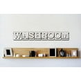 thumbnail image 1 of Vinyl Wall Decal Sticker : Washroom Quote Bedroom Bathroom Living Room Picture Art Peel & Stick Mural Size: 8 Inches X 20 Inches -, 1 of 2