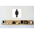 thumbnail image 1 of Vinyl Wall Decal Sticker : Woman Diagram Bathroom Sign Image Bedroom Bathroom Living Room Picture Art Peel & Stick Mural Size: 20 Inches X 20 Inches -, 1 of 2