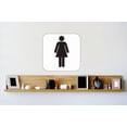 thumbnail image 1 of Vinyl Wall Decal Sticker : Woman Diagram Bathroom Sign Image Bedroom Bathroom Living Room Picture Art Peel & Stick Mural Size: 16 Inches X 16 Inches -, 1 of 2