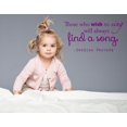 thumbnail image 1 of Vinyl Wall Decal: Swedish Proverb Quote - Large Wall Decal / Sticker | "Those Who Wish to Sing will Always Find a Song" | Lots of Color Choices! 40"x20" [DS14], 1 of 4