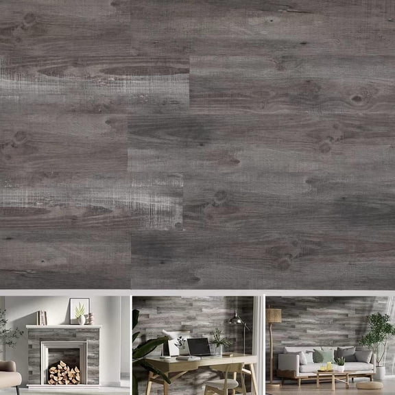 Vinyl Wall Planks,Self-Adhesive Vinyl Panels for Walls,Peel and Stick Easy Installation (12 pcs/18 Sq Ft/Box),Cypress