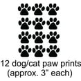 thumbnail image 1 of Vinyl Wall Quote Decals for Home - Animal Cat Dog Animal Foot Stylish Wall Sticker for Easy Home Decoration - Size: 22 In x 30 In, 1 of 3