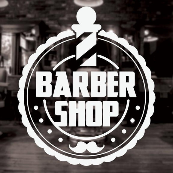 Vinyl Wall Window Decal for Barber Shop Hair Salon Room Decoration Removable Shop Sign Mural Stickers 57X65cm
