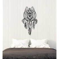 Vinyl Wall Wolf Head Stickers Large Decor